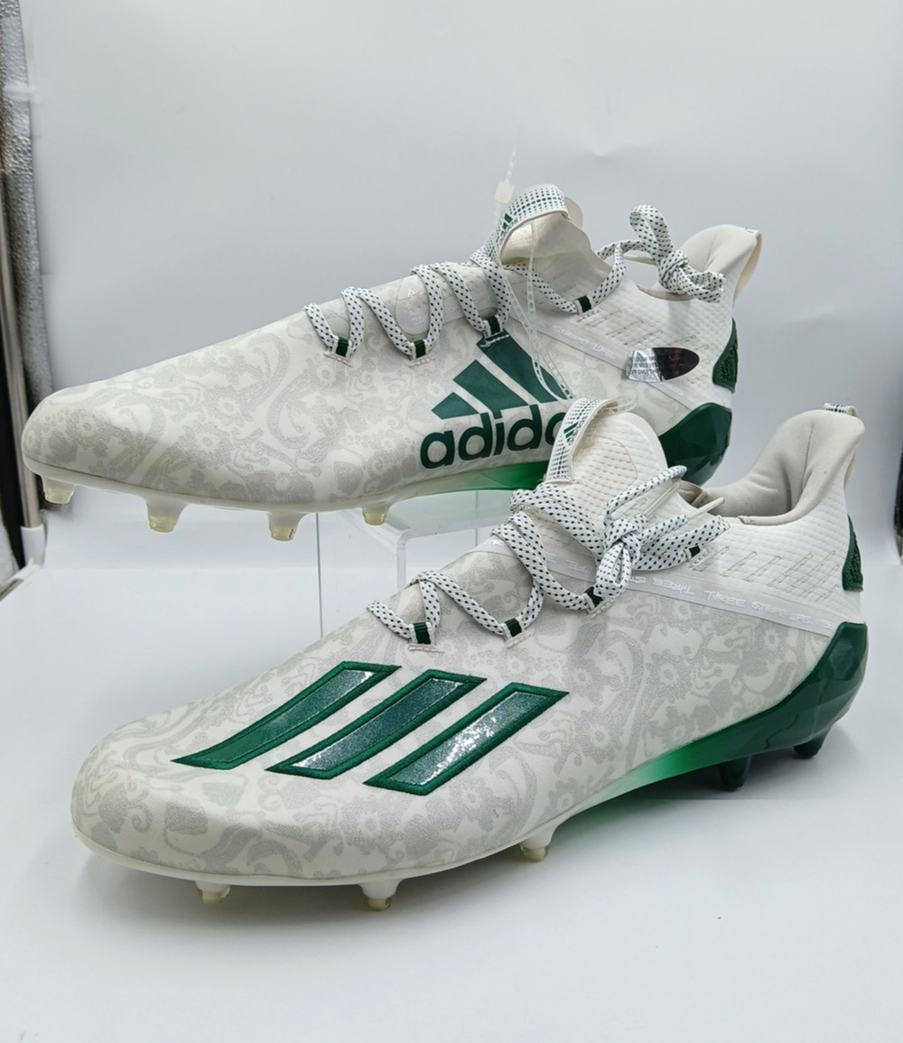 adidas Adizero New Reign Young King FU6706 Men's 16 White Green Football Cleats